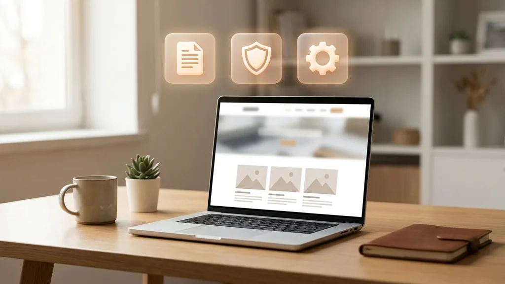 Drei Stellschrauben mit den Beschriftungen Technik, Content und Autorität